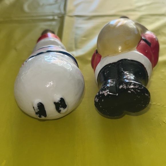 Vintage Milk Glass Santa Snowman Lightbulbs - Picture 5 of 6